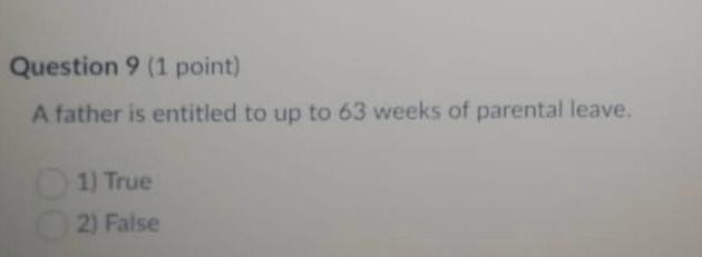 q7,9-employment law Question 7 (2 points) Which