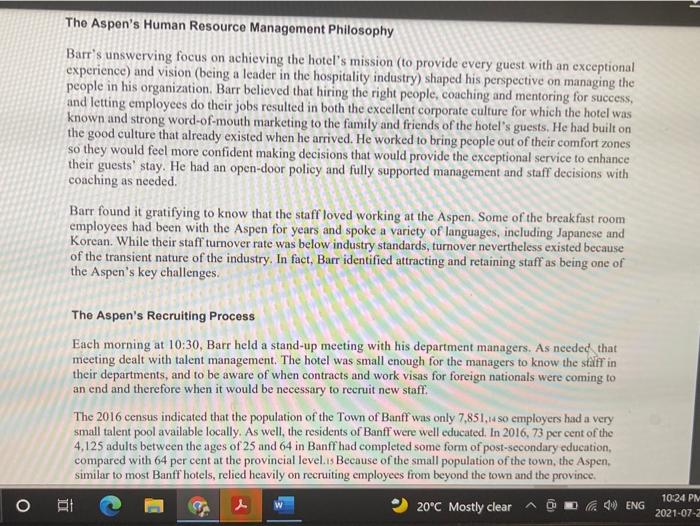 ans in 300-400 words ASAP Chris Barr, general