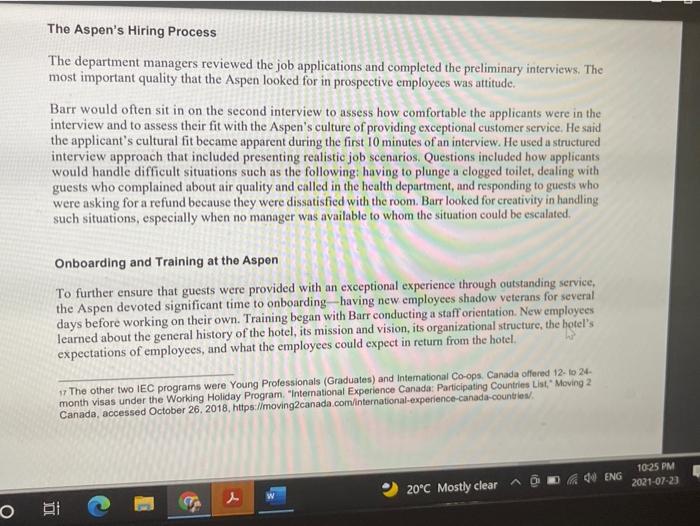 ans in 300-400 words ASAP Chris Barr, general