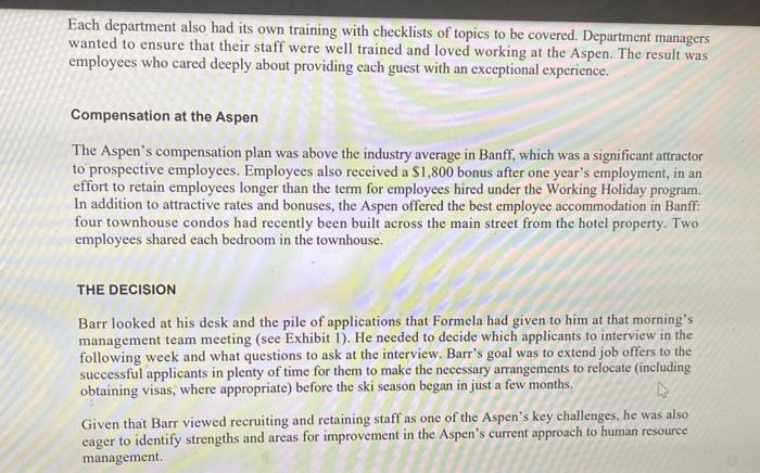 ans in 300-400 words ASAP Chris Barr, general