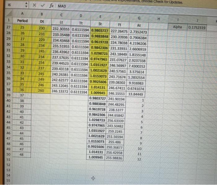 based on these data please answer question#4 in
