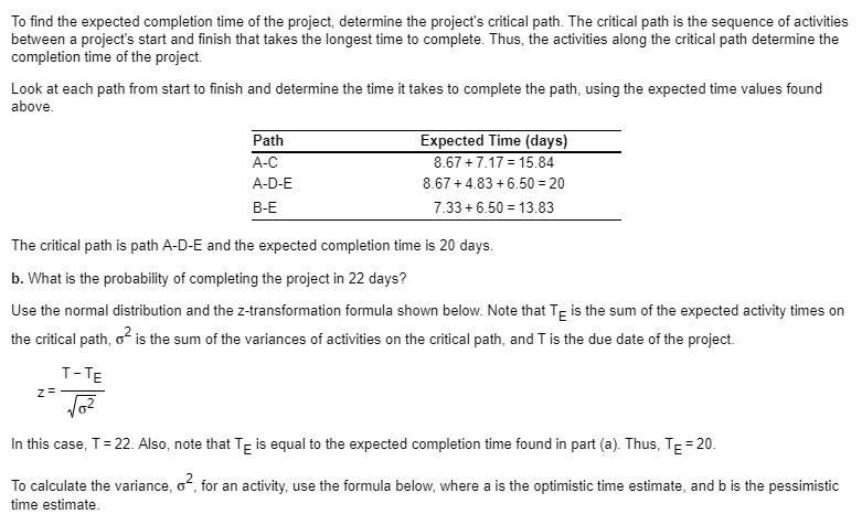 Example PROBLEM Recently, you were assigned to