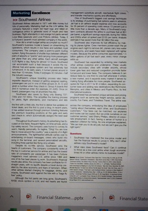 please read and answer questions 1 and 2 on this