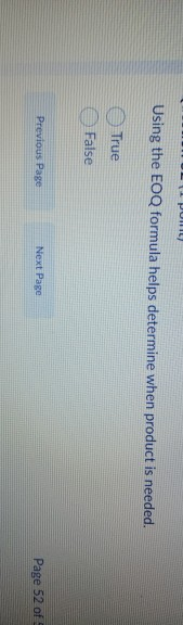 -1 PUNIL Using the EOQ formula helps determine