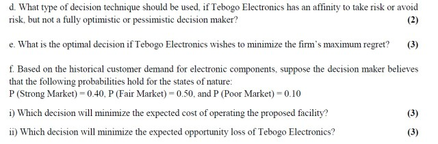 1.2) Tebogo Electronics specializes in