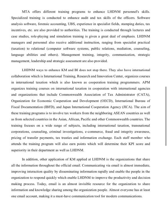 With regards to the given case study, what