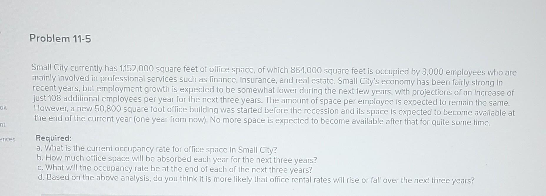 Small City currently has 1,152,000 square feet of