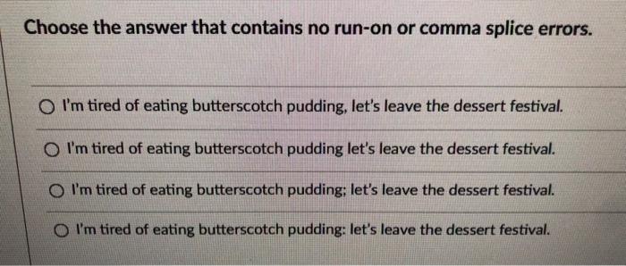 ANSWER CORRECTLY Choose the answer that contains