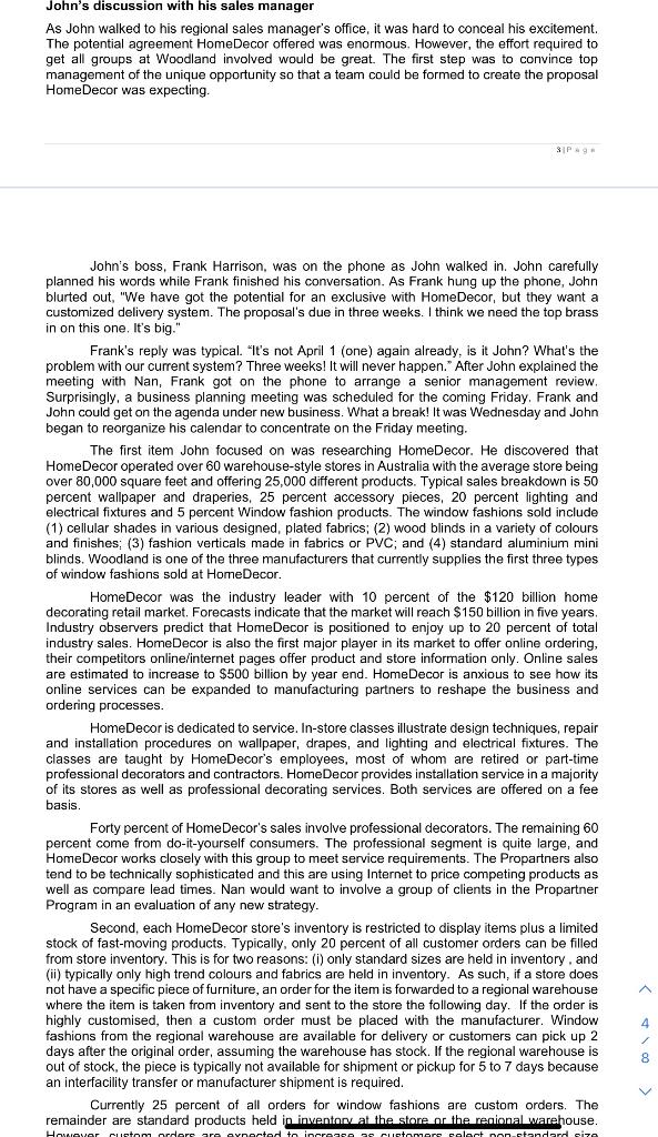 Discuss existing supply chain relationships and