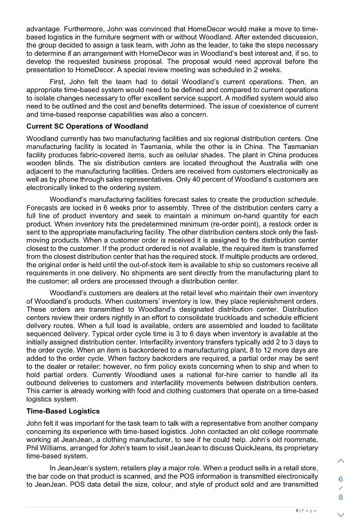 Discuss existing supply chain relationships and