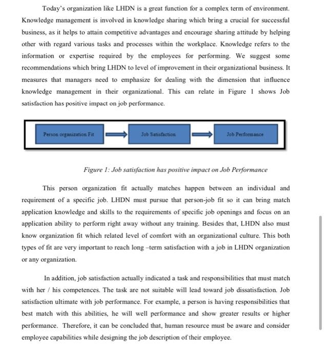 SUBJECT : knowledge mamagement. Refer to the case