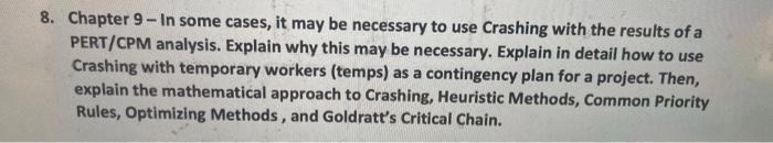 Chapter 9 - In some cases, it may be necessary to