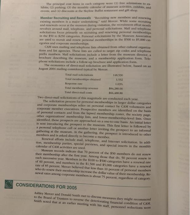 Financial things to consider: 1. What are the