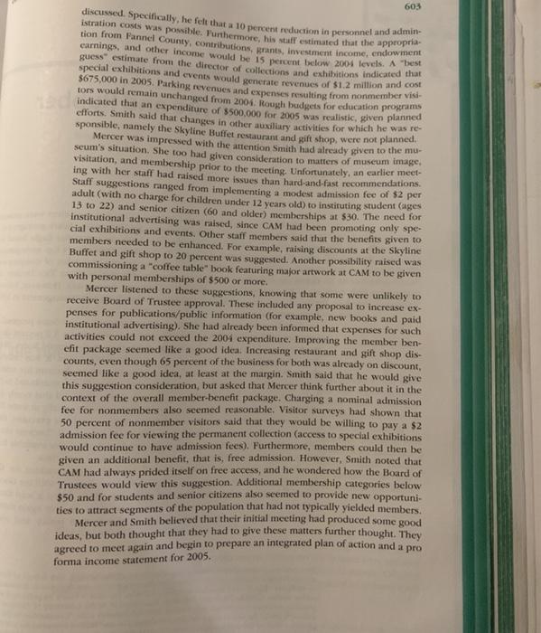 Financial things to consider: 1. What are the