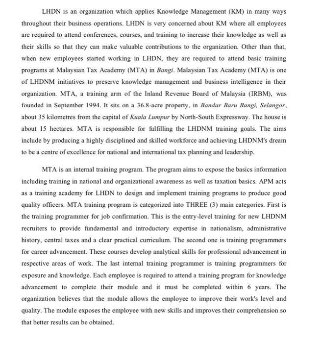 subject: knowledge management In real working