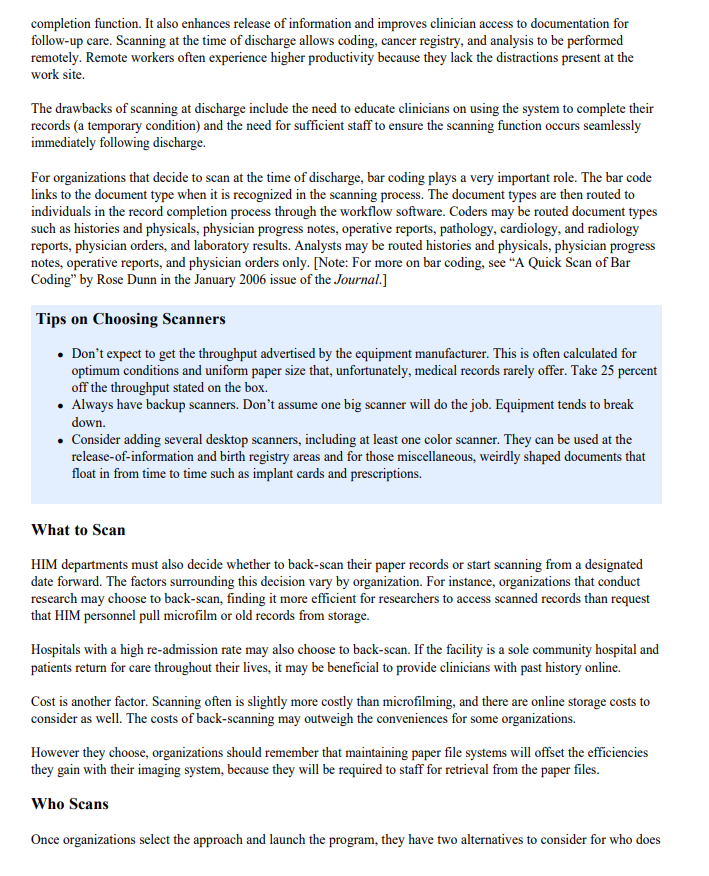 In the article entitled Benchmarking Imaging: