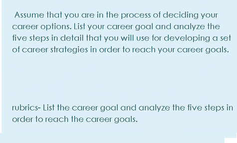 Assume that you are in the process of deciding