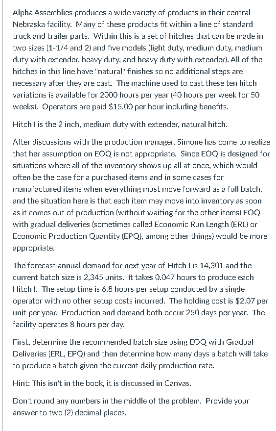 Alpha Assemblies produces a wide variety of