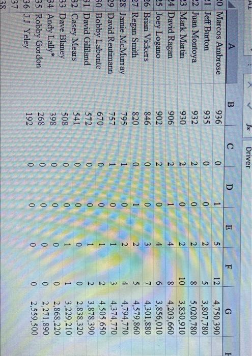 please answer question 1 and 2 in an excel and