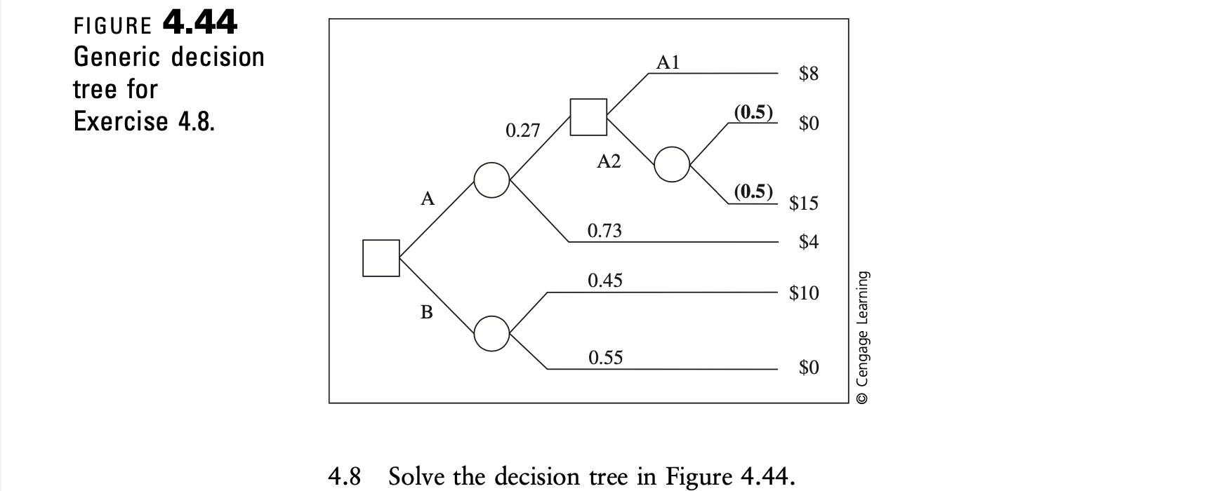 A1 FIGURE 4.44 Generic decision tree for Exercise