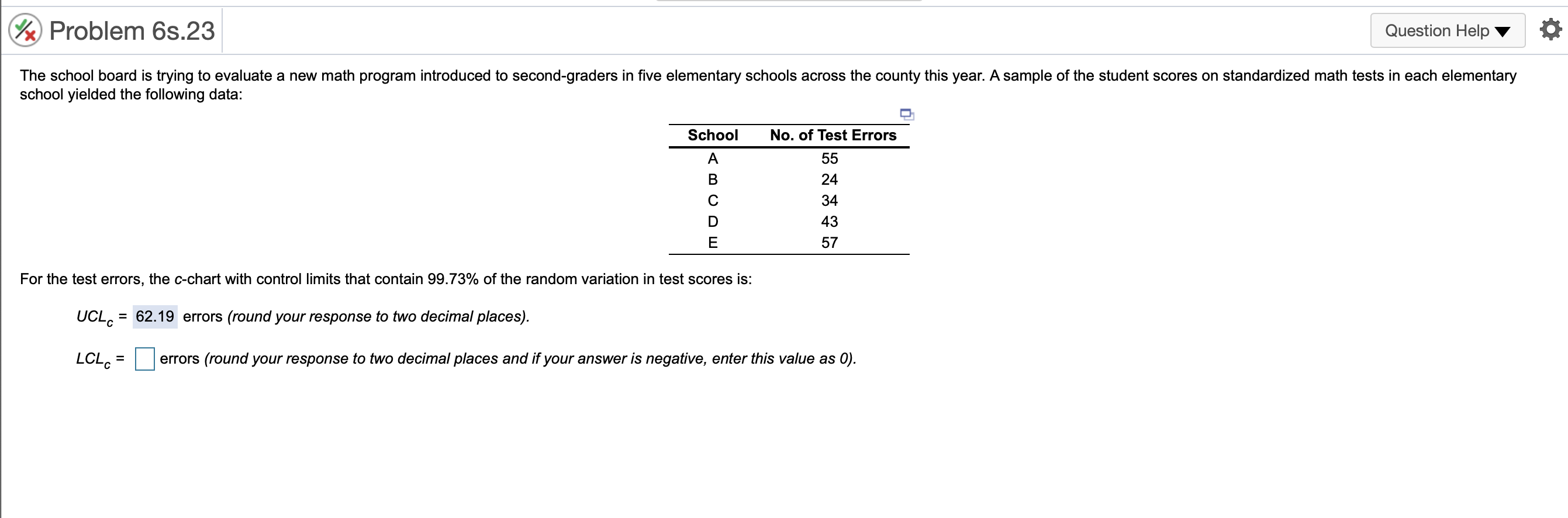 2x) Problem 6s.23 Question Help The school board