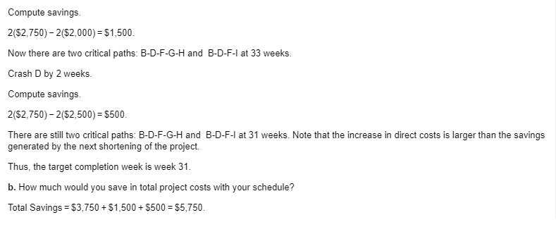 Example RPOBLEM b. How much would you save in