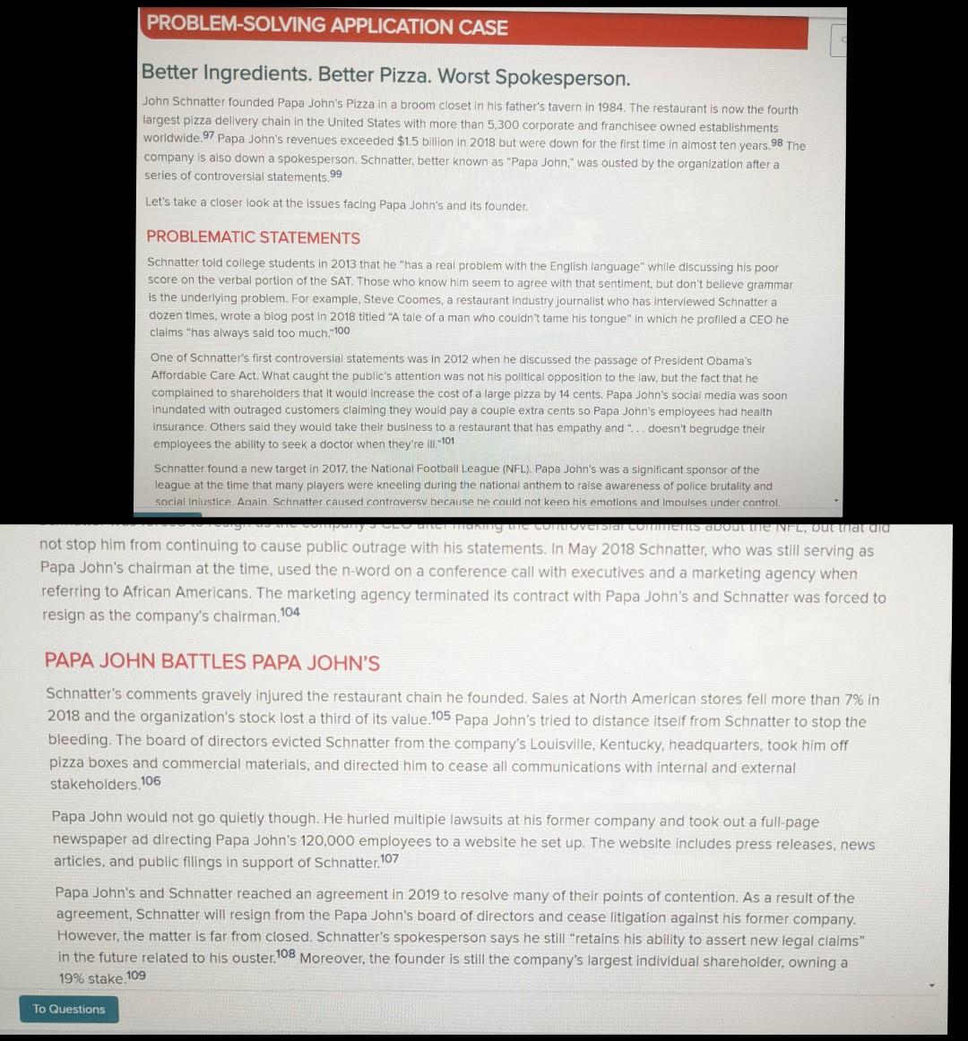 Case Study. it is three steps. Define the