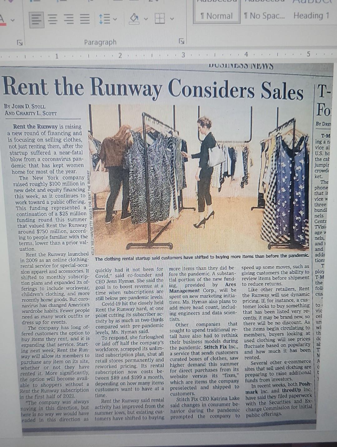 Questions: Create and document an AFI analysis.