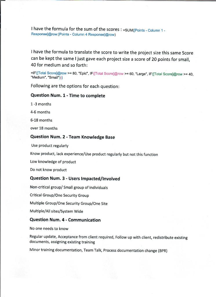 Hi, I need a formula that can trigger the