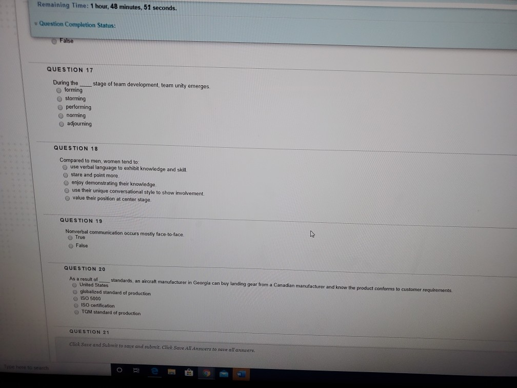 Remaining Time: 1 hour, 48 minutes, 51 seconds.