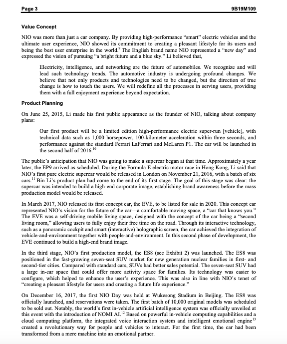Question: Analyze the TOWS Matrix analysis of NIO