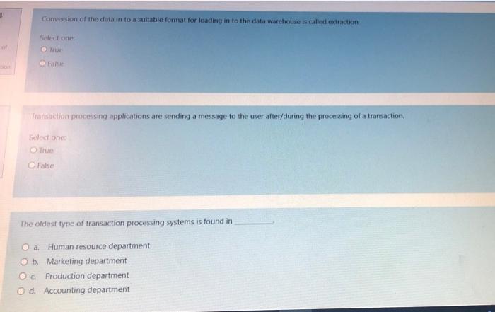 it is in management information system please