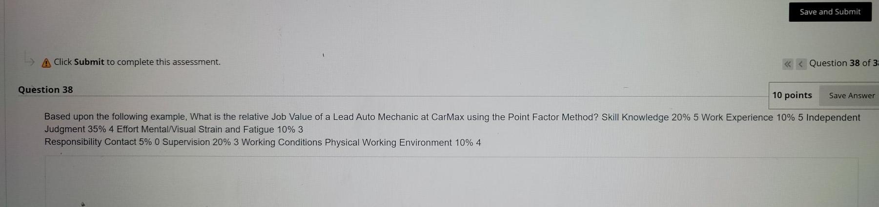 Save and Submit A Click Submit to complete this