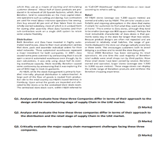 Q1. Analyse and evaluate how these three