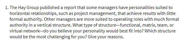 1. The Hay Group published a report that some