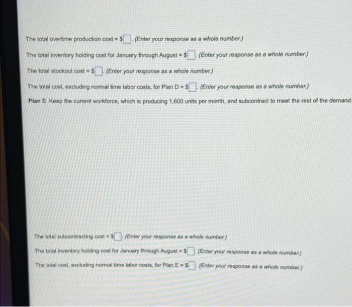 her operations manager is considering a new plan