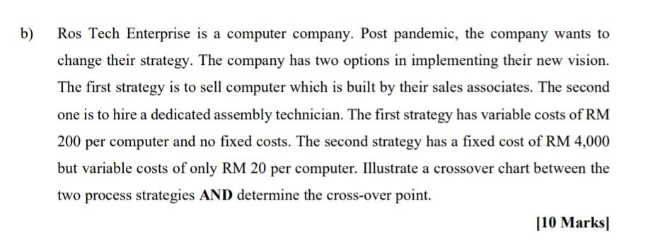 b) Ros Tech Enterprise is a computer company.