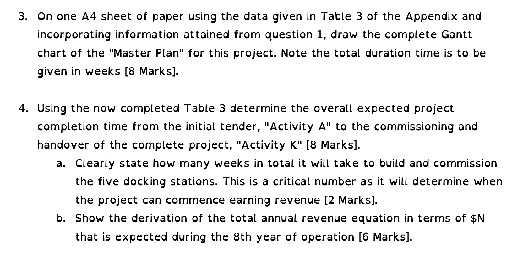 TBD is 42 Weeks Activity Weeks* A 35 B 25 16 D 8