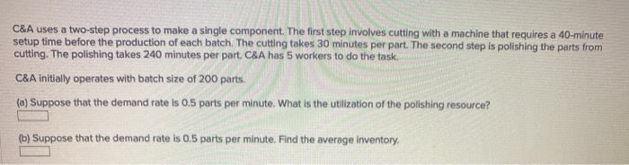 C&A uses a two-step process to make a single
