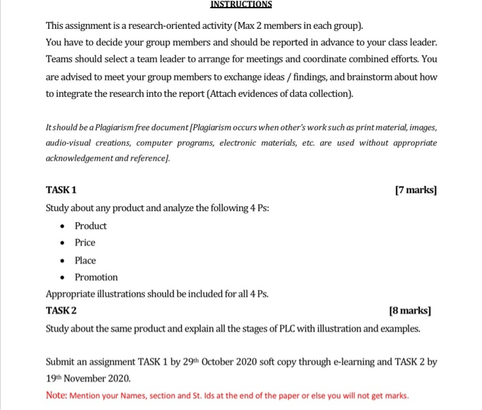 INSTRUCTIONS This assignment is a