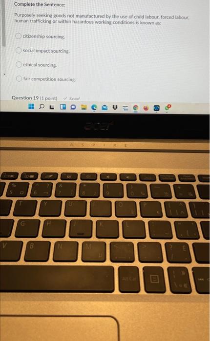 Complete the Sentence: Purposely seeking goods
