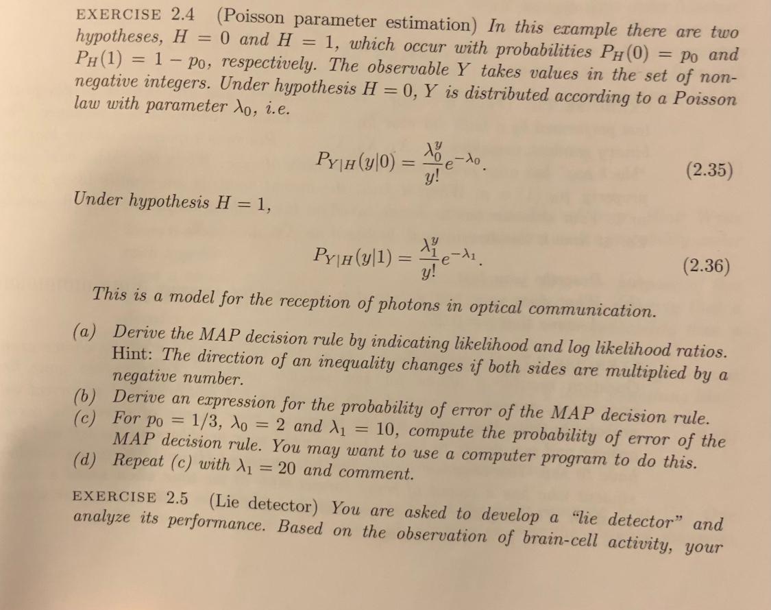 Need some HW help on Exercise 2.4 EXERCISE 2.4