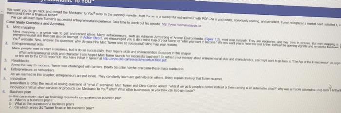 Case study/Mind Mapping on you go back and for