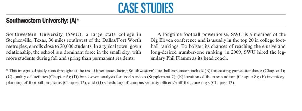 please answer questions based on case study