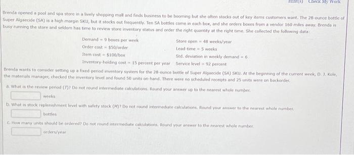 Check My Work Brenda opened a pool and spa store