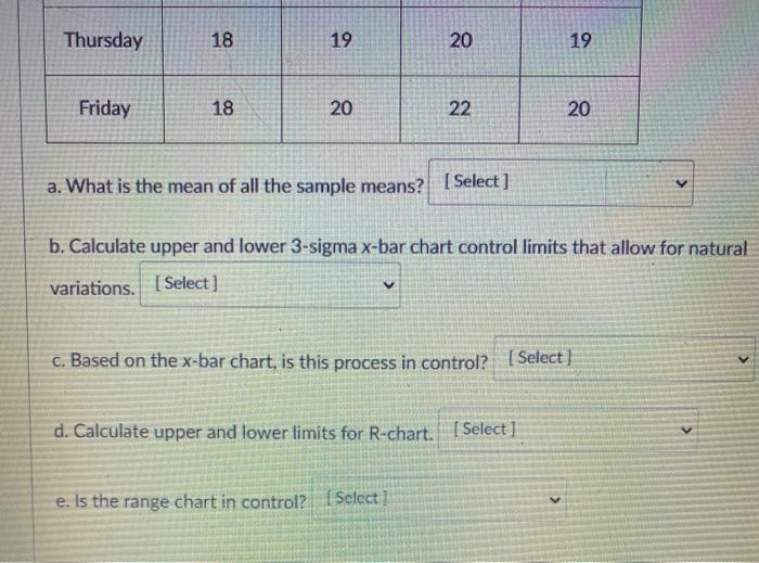 A quality analyst wants to construct a control