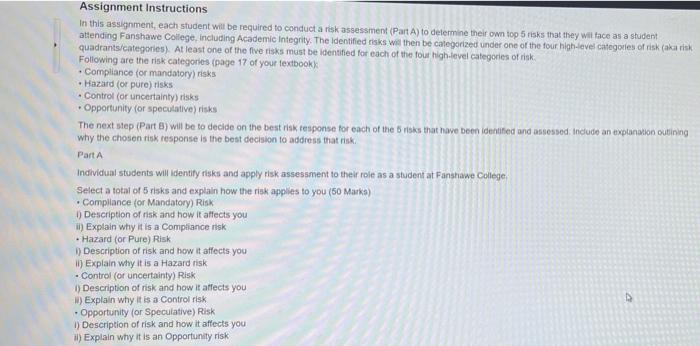 Assignment Instructions In this assignment, each