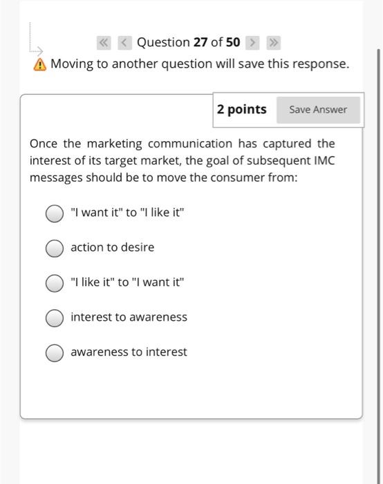 2 points Save Answer Personal selling has a few