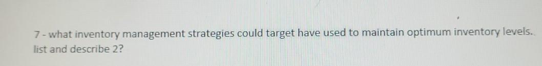 reply me as soon as possible 7 - what inventory