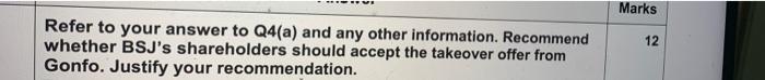 information: Q4 (a) answer which context in the